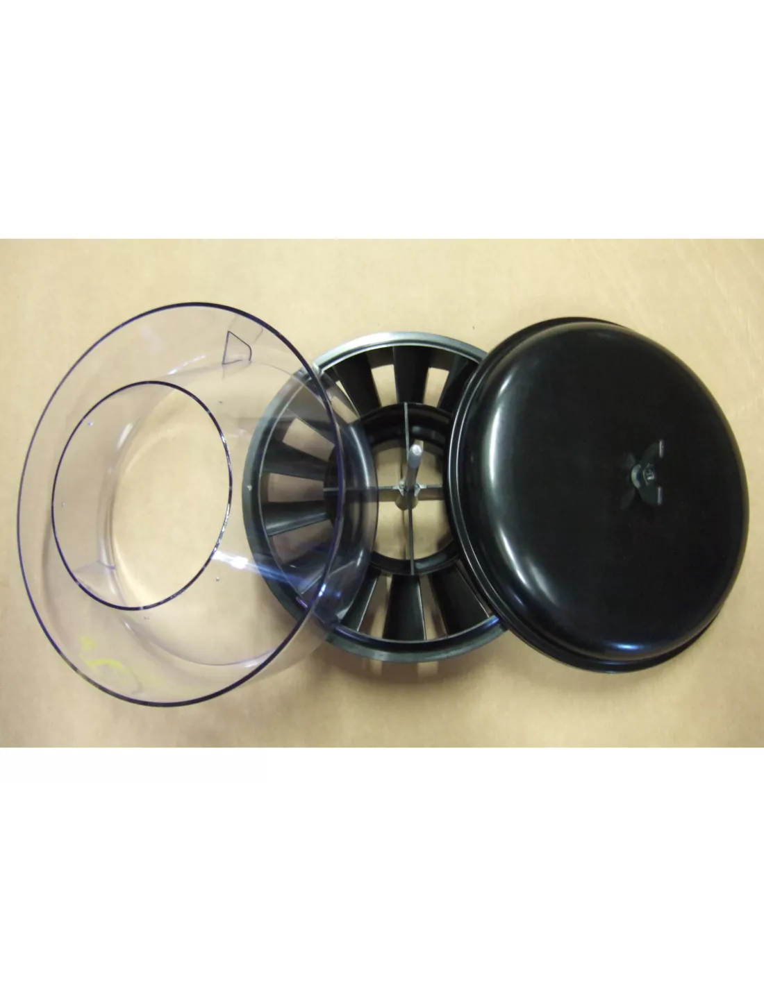 Préfiltre cyclonique Donaldson transparent Ø10 avec entrée Ø3.8
