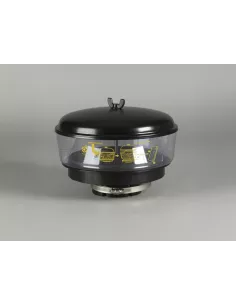 Préfiltre cyclonique Donaldson transparent Ø10 avec entrée Ø4