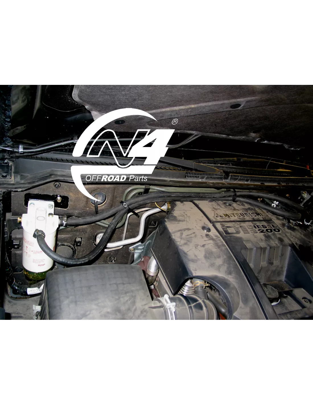 Kit de montage préfiltre Racor pour Mitsubishi Pajero DID N4-Offroad