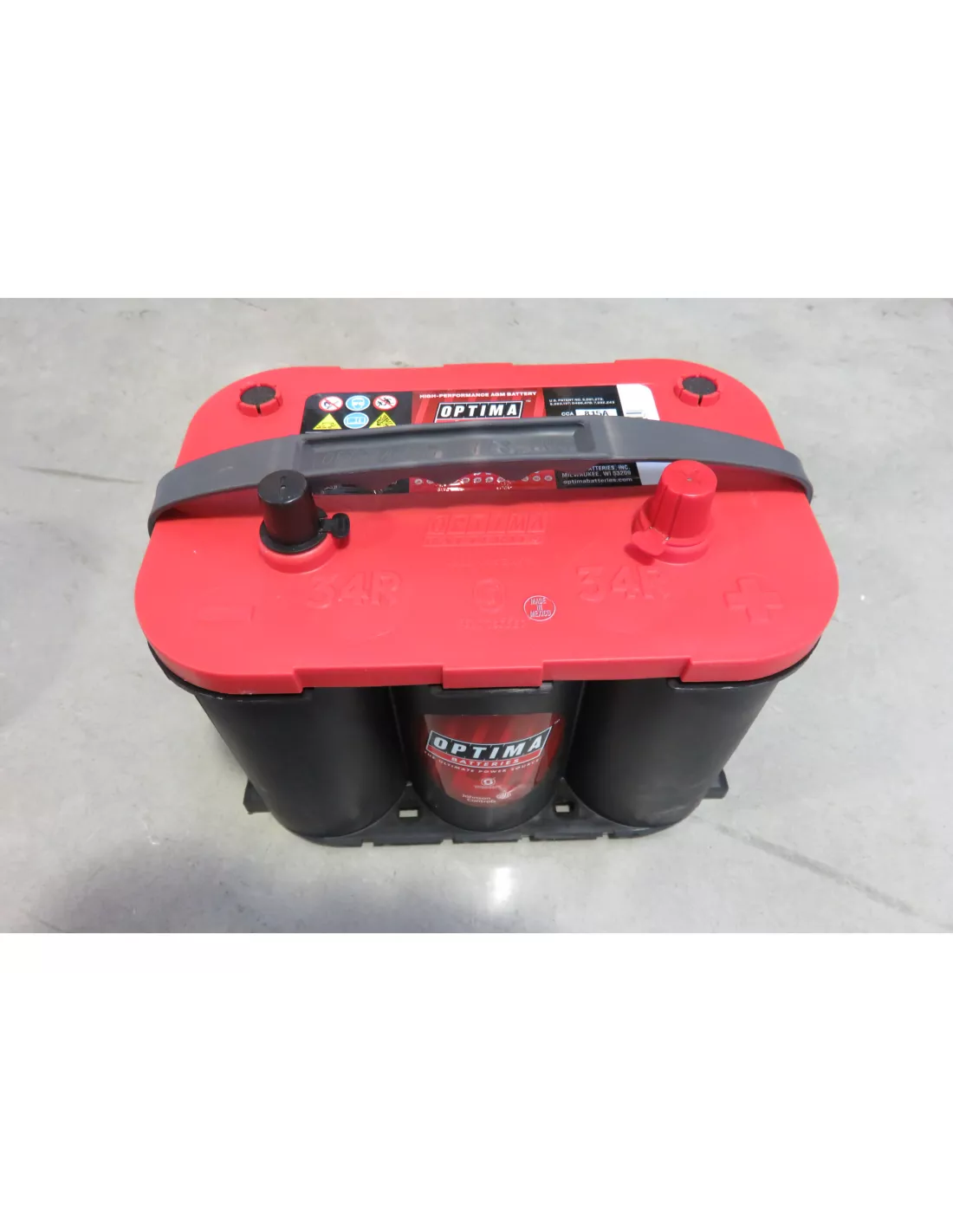 BATTERIE RED TOP R 4 2L OPTIMA ROUGE 815 OPTIMA - accessoire 4x4