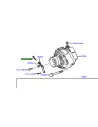 Boulon de réglage tension courroie alternateur KZJ7 KZJ9 TOYOTA -
