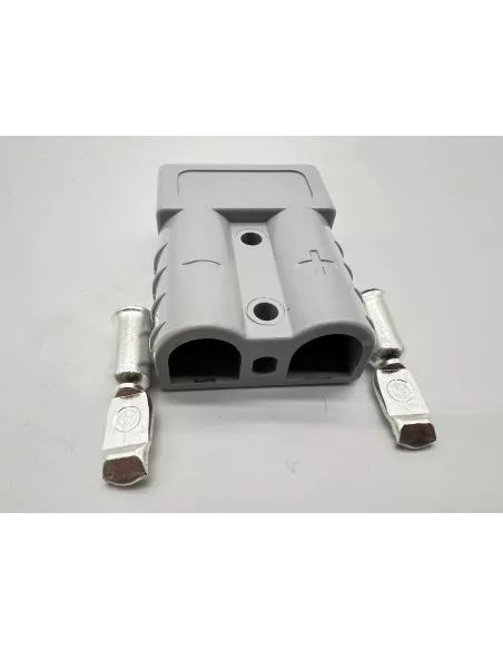 Connecteur hermaphrodite 50A gris - Prise rapide pour câble de 16mm2