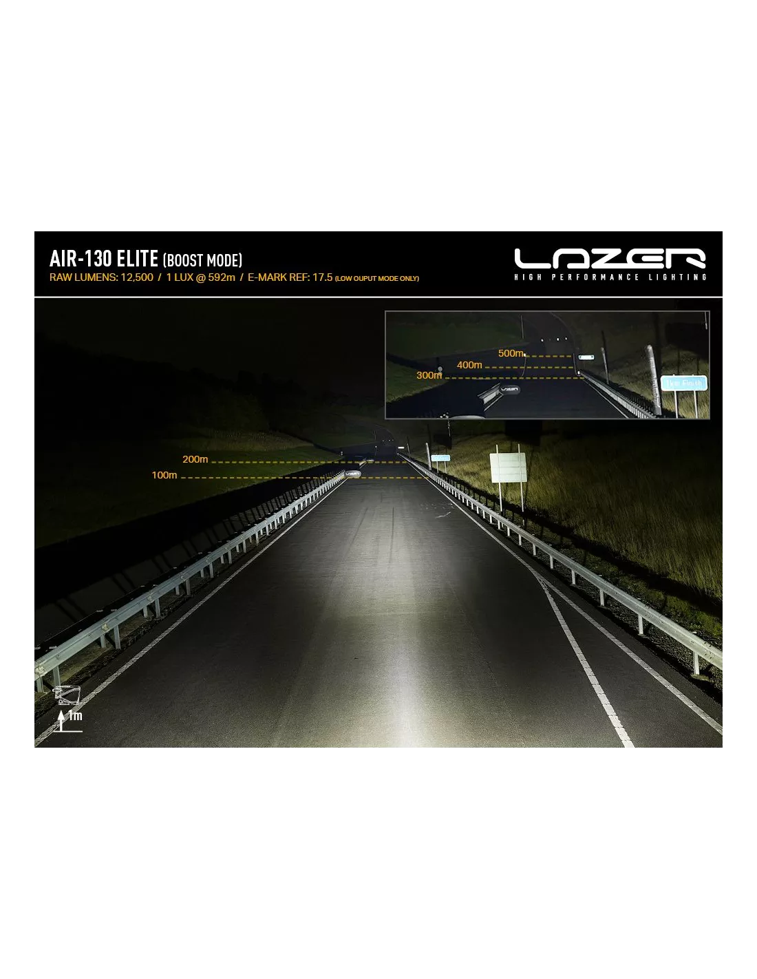 Barre de leds Lazer AIR-130 Elite LAZER - accessoire 4x4