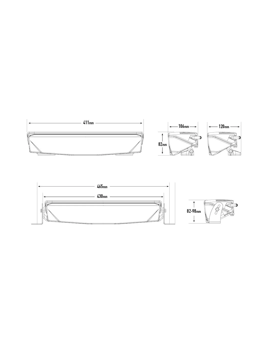 Barre de leds Lazer AIR-90 LAZER - accessoire 4x4