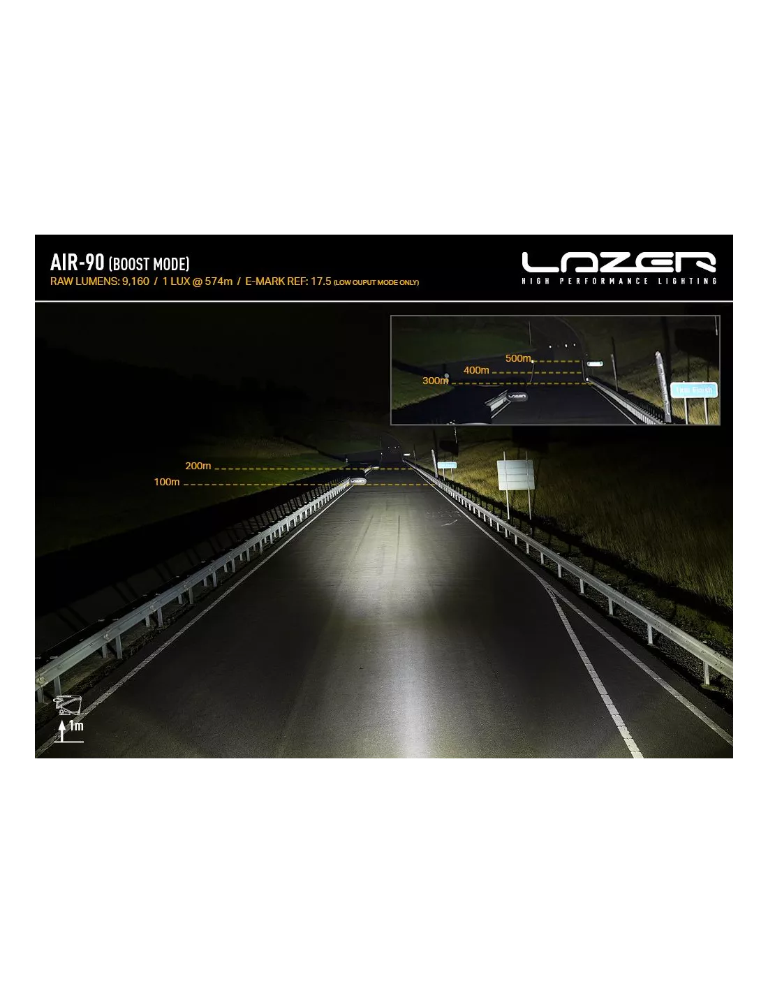 Barre de leds Lazer AIR-90 LAZER - accessoire 4x4