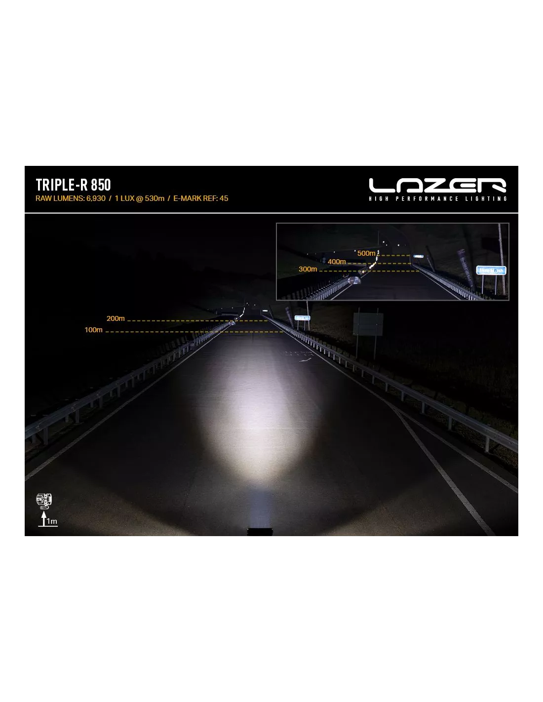 Projecteur leds Lazer Triple-R 850 - avec feux de position LAZER -