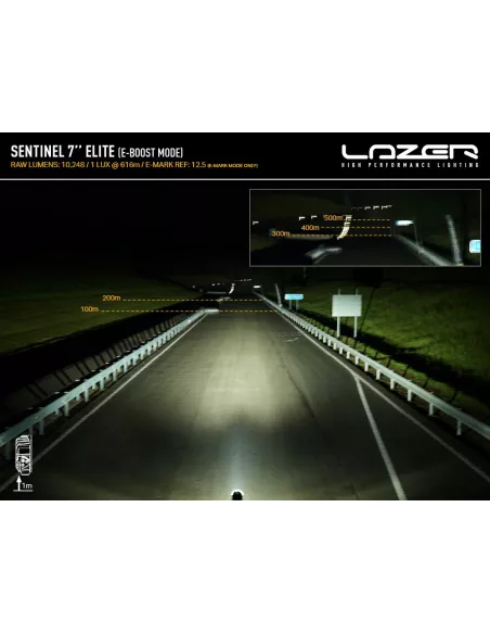Longue portée LED Lazer Sentinel 7 Elite LAZER - accessoire 4x4
