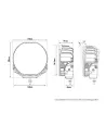 Longue portée LED Lazer Sentinel 7 Elite Blanc LAZER - accessoire 4x4