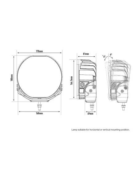 Longue portée LED Lazer Sentinel 7 Standard LAZER - accessoire 4x4