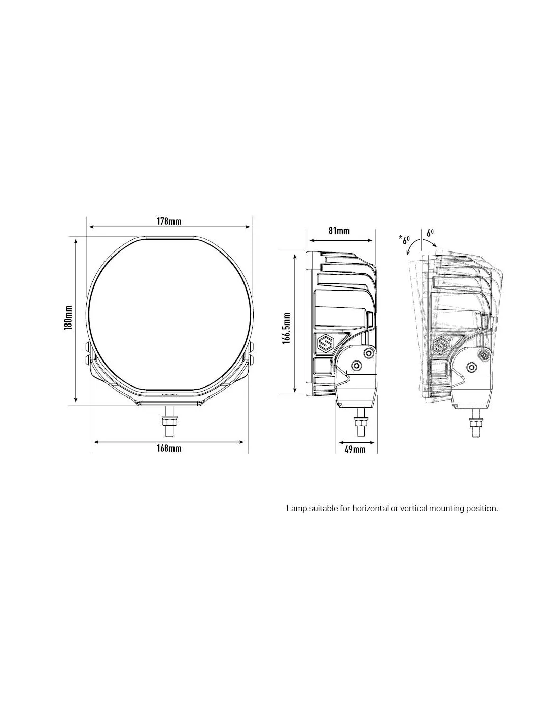 Longue portée LED Lazer Sentinel 7 Standard LAZER - accessoire 4x4