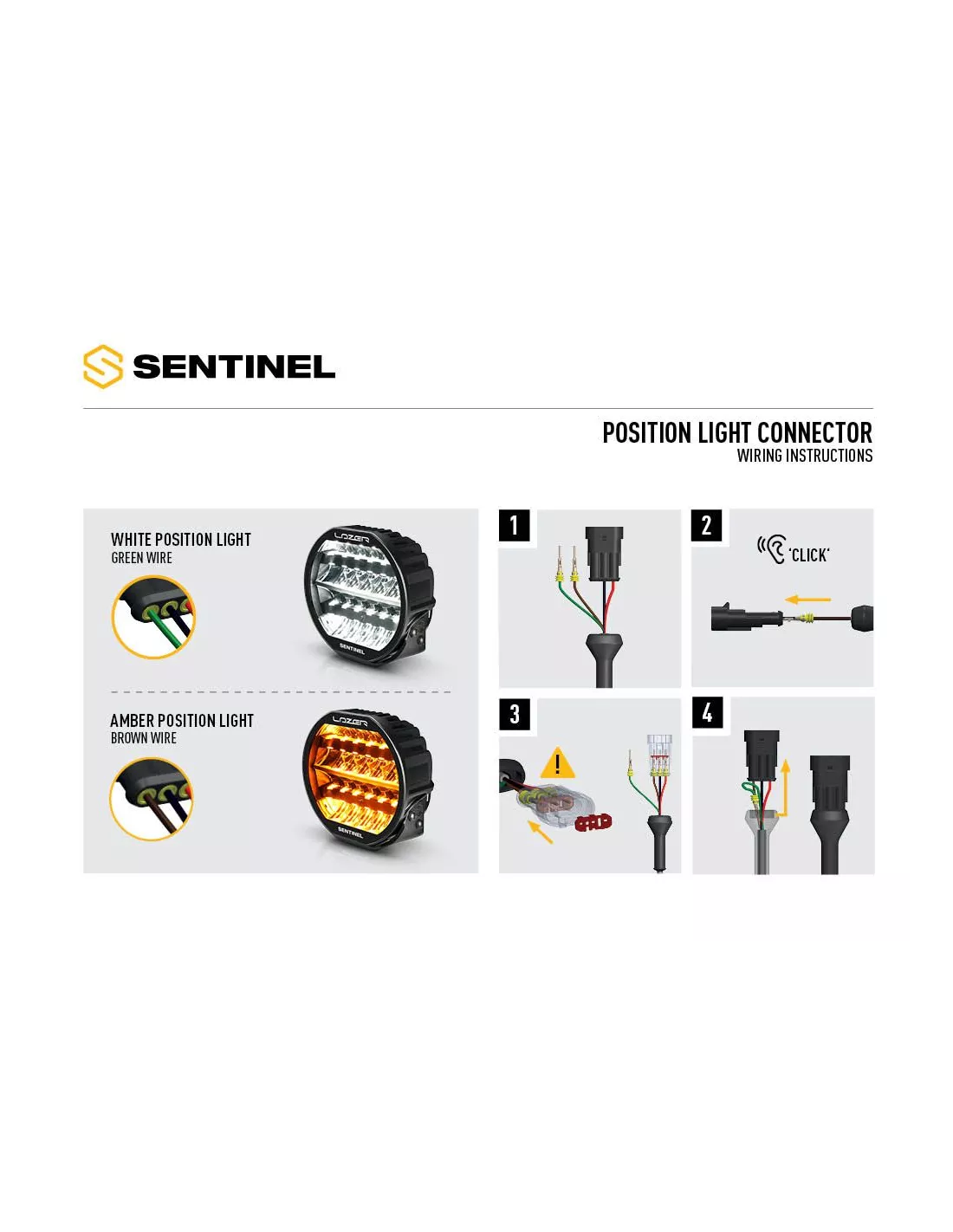 Longue portée LED Lazer Sentinel 9 Elite PL2 Noir LAZER - accessoire