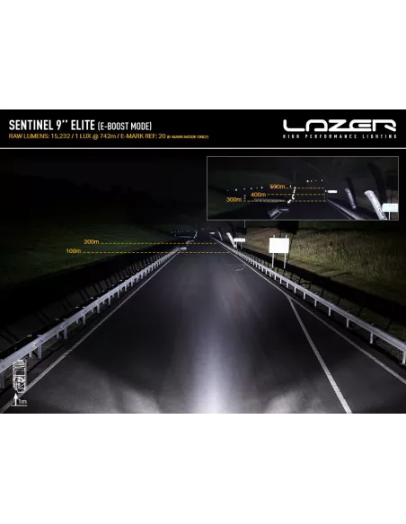 Longue portée LED Lazer Sentinel 9 Elite Blanc LAZER - accessoire 4x4