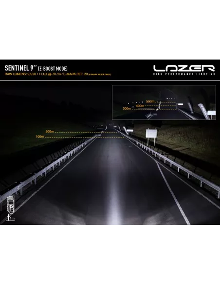 Longue portée LED Lazer Sentinel 9 LAZER - accessoire 4x4