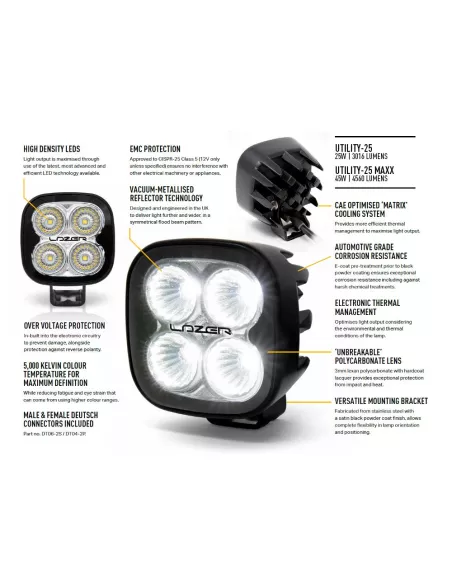 Spot LED Lazer Utility-25 MAXX ADR Bulk Pack x48 LAZER - accessoire