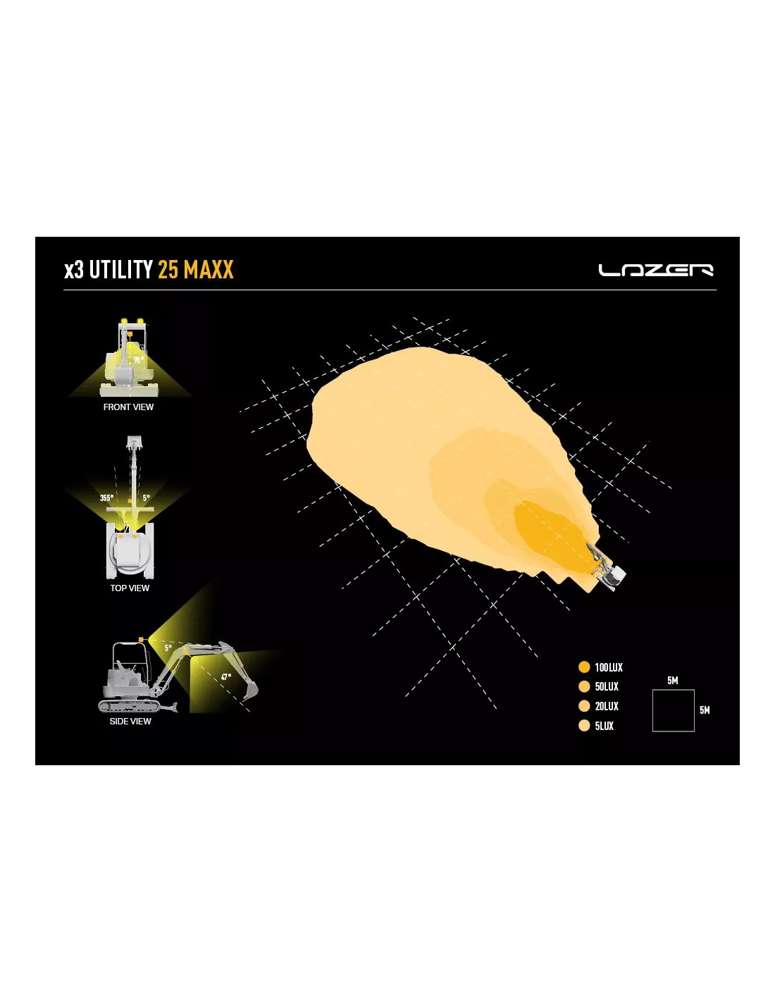 Spot LED Lazer Utility-25 MAXX ADR Bulk Pack x48 LAZER - accessoire