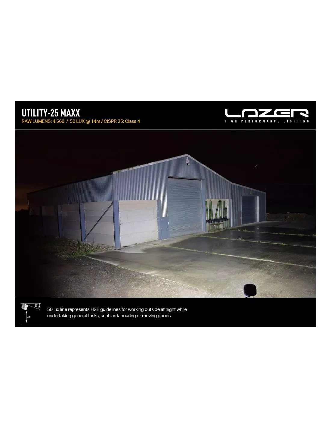 Spot LED Lazer Utility-25 MAXX ADR Bulk Pack x48 LAZER - accessoire