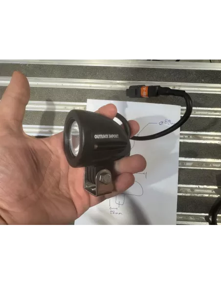 Phare rond spot Beam 1 LED 10 W 1000 lumens OUTBACK IMPORT -