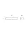 Barre LED Spot Beam 2 LED 20W / 1800 lumens - avec fixation