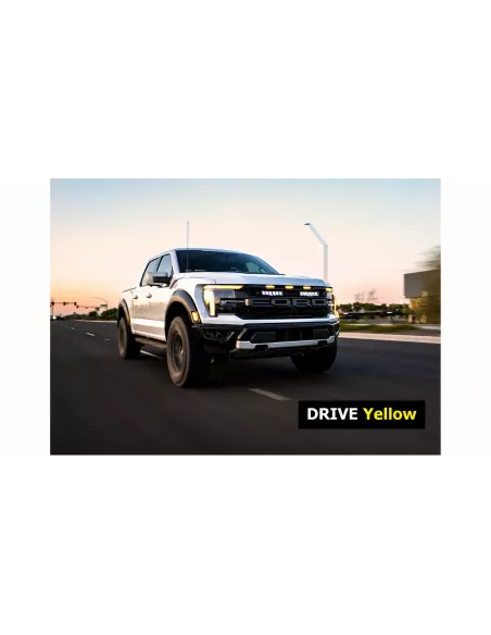 Kit calandre Lazer Carbon-6 Drive Yellow Ford F-150 Raptor 2024+