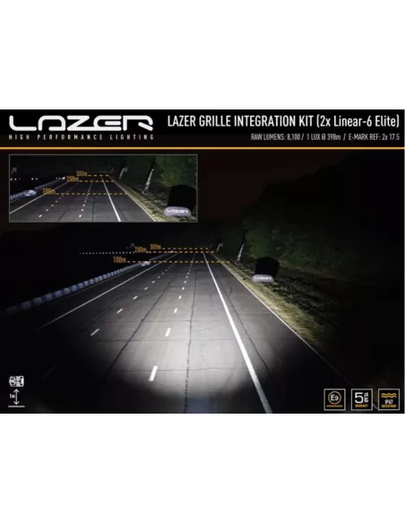 Kit intégration calandre Lazer Linear-6 Elite Plus pour Volkswagen