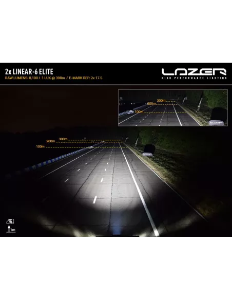 Kit support Lazer Land Rover Defender 2020+ pour 2x Linear-6 LAZER -
