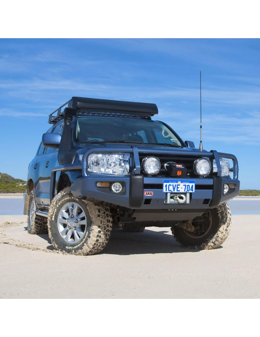 Pare chocs Winch Bar VDJ200 avec essuie phare ARB - accessoire 4x4