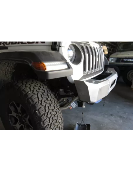 Pare-chocs avant acier Wrangler JL platine treuil intégrée banane