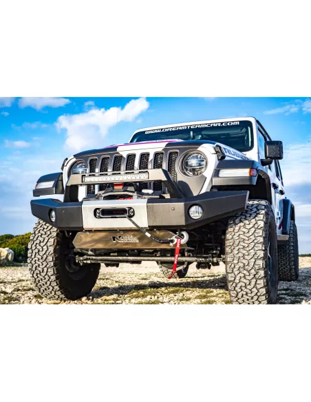 Pare-choc Avant acier Wrangler JL platine treuil intégrée banane