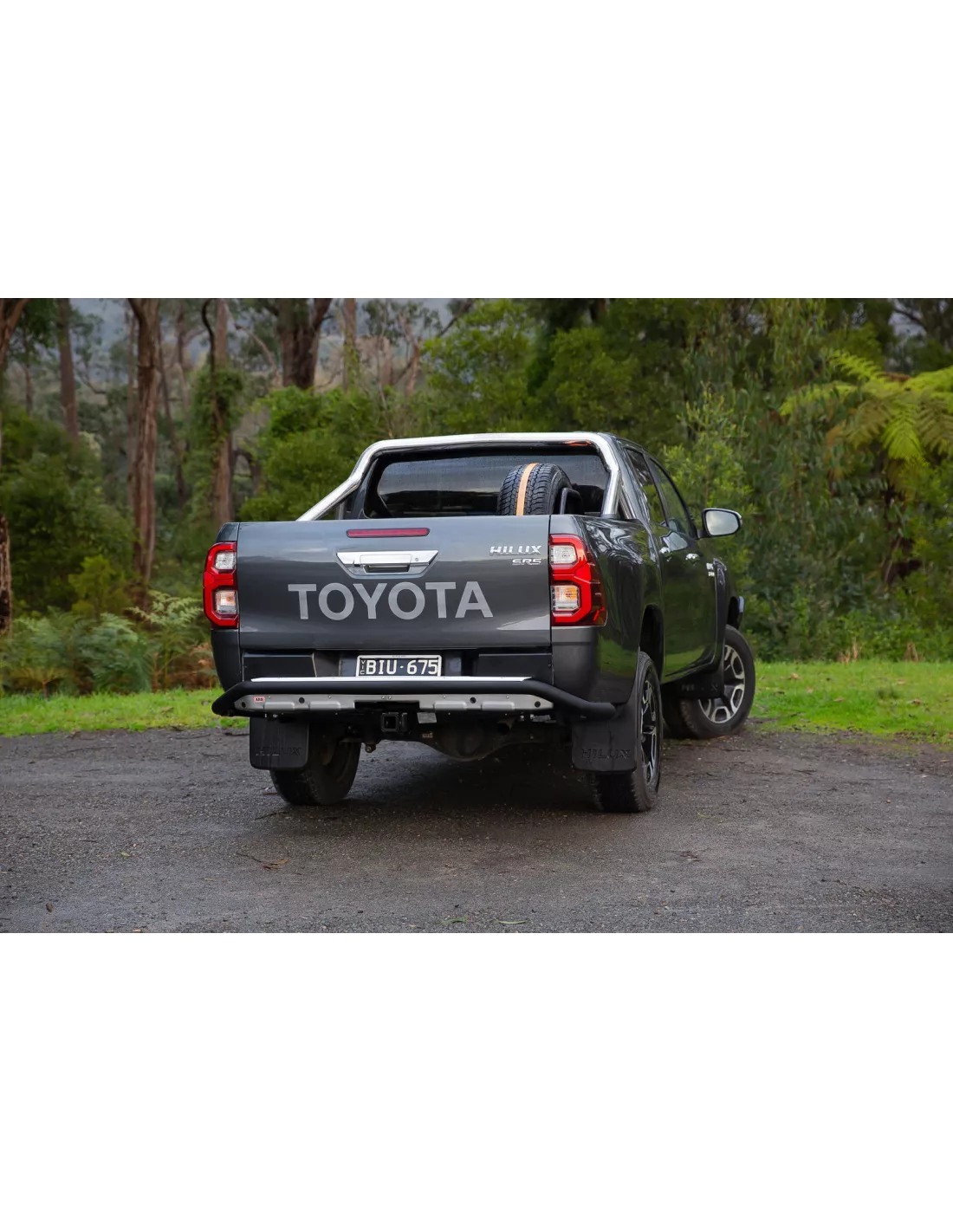 SUMMIT RAW REAR BUMPER 20ON HILUX OE TOWBAR/SENSORS ARB - accessoire