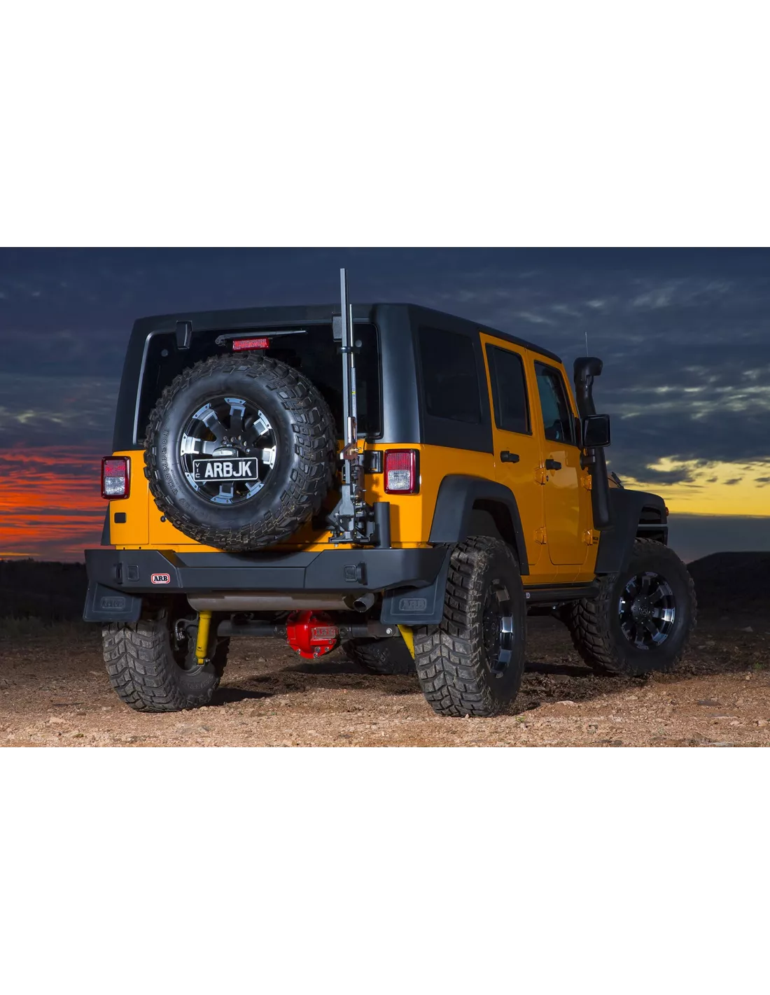 Porte roue ARB Jeep JK noir epoxy ARB - accessoire 4x4