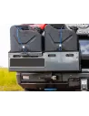 Porte jerrycan double côté gauche pour pare chocs arrière Kaymar sur