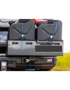 Porte jerrycan double côté droit pour pare chocs arrière Kaymar sur