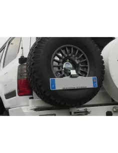 Porte roue de secours gauche Kaymar Toyota HDJ80 et Nissan Patrol GR 2