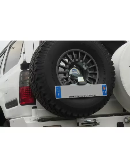 Porte roue de secours gauche Kaymar Toyota HDJ80 et Nissan Patrol GR