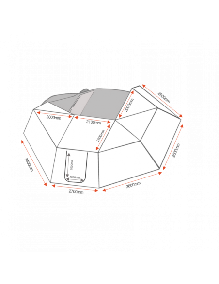 Murs pour auvent ROCKALU 450°
