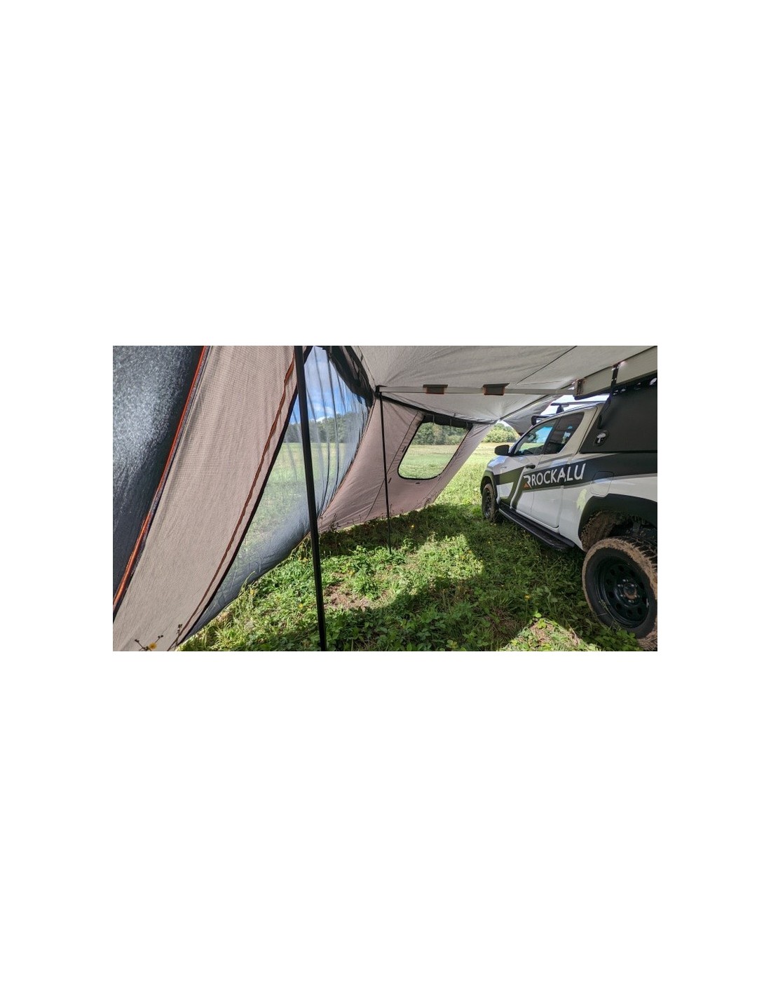 Walls with mosquito nets for awning ROCKALU 450°