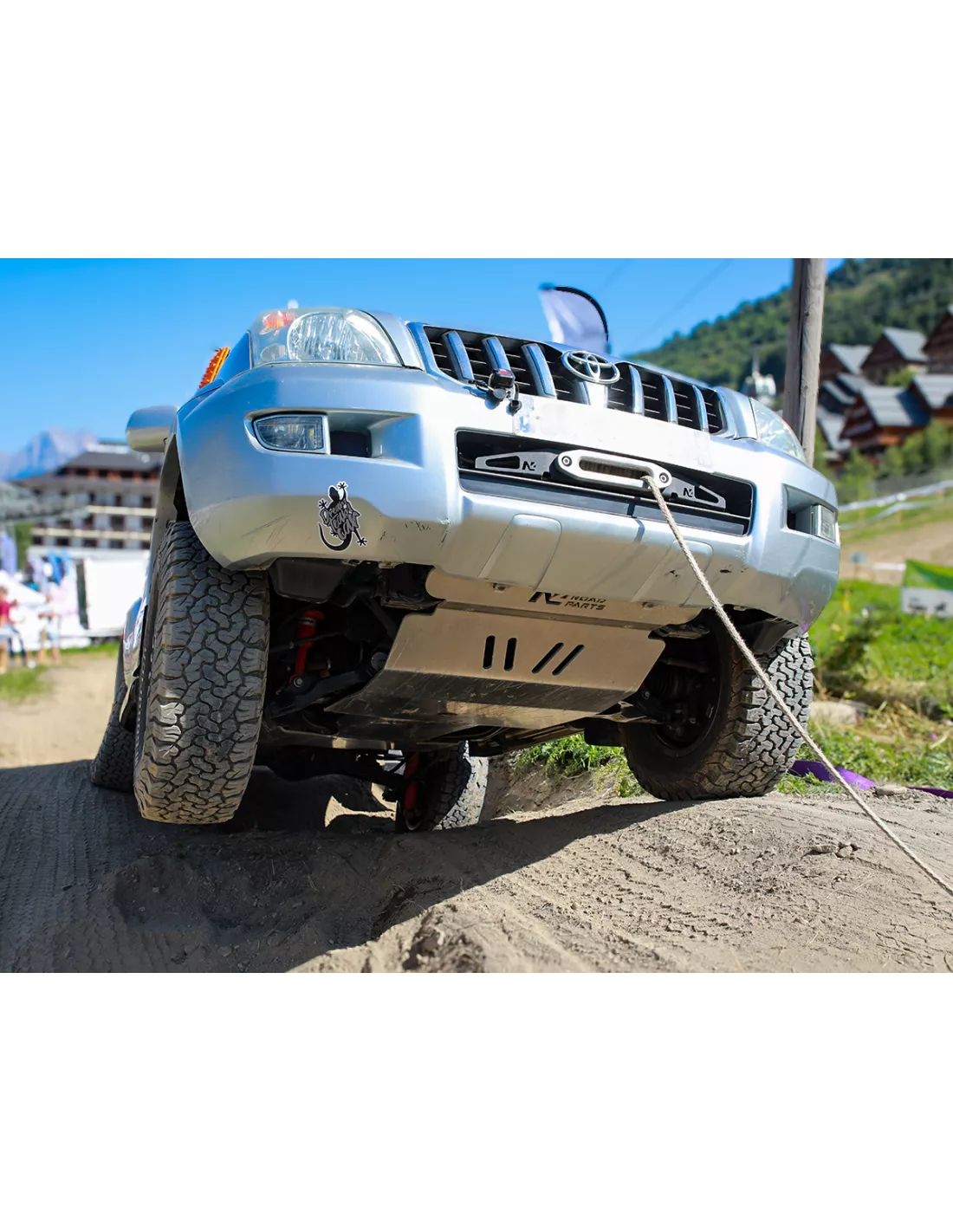 8mm Aluminum Front Skiing for Toyota KDJ120 KDJ125