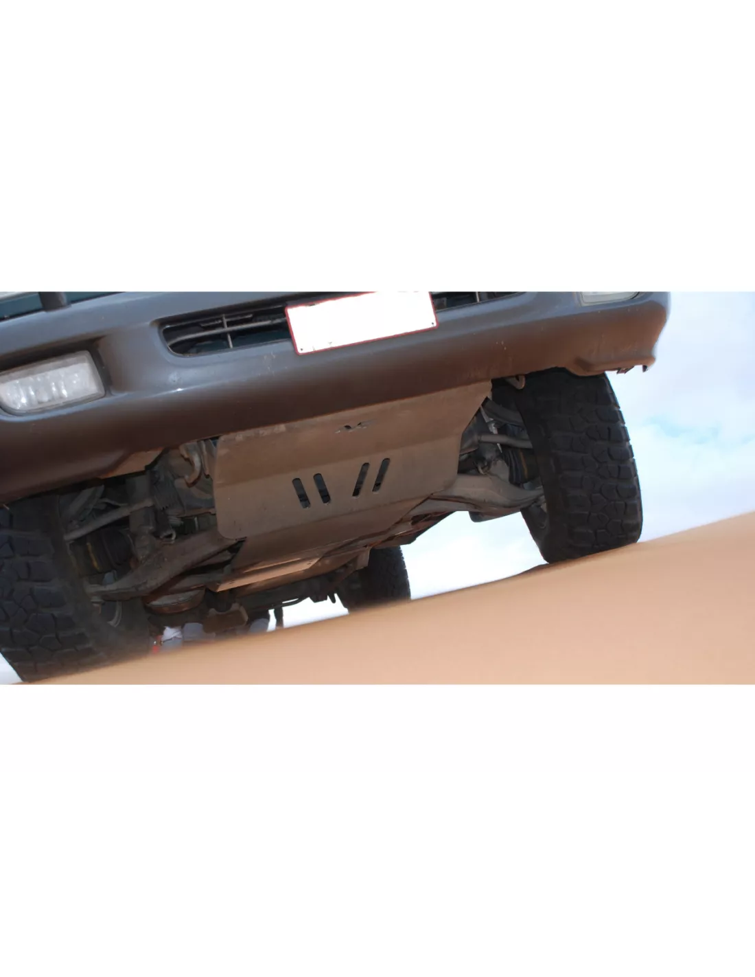 Ski de protection avant en aluminium de 8mm pour Toyota HDJ100