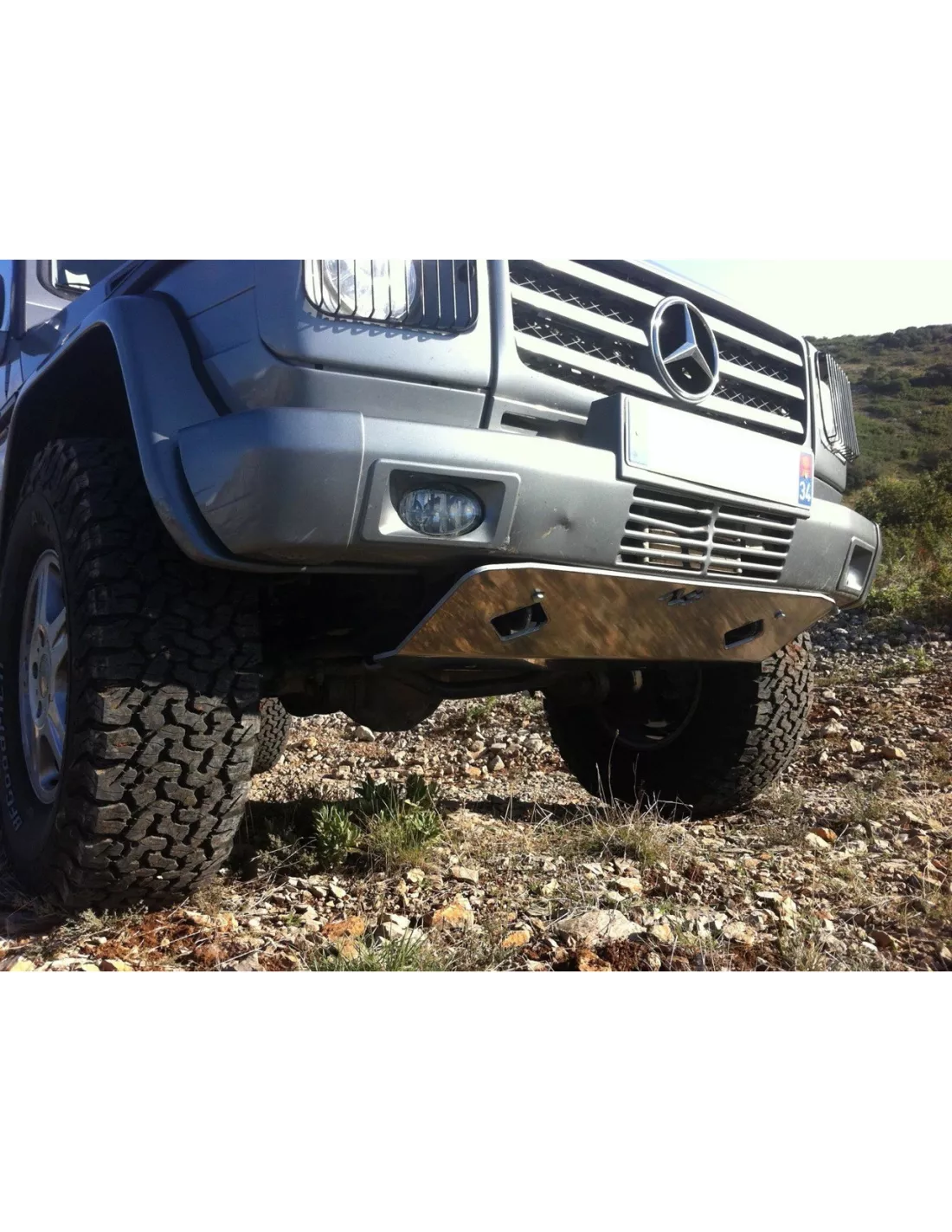 Ski de protection avant en aluminium de 8mm pour Mercedes G W463 et