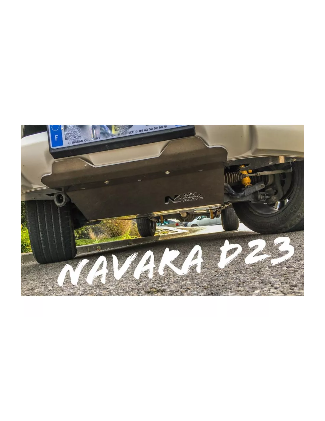 8mm Aluminium Front Skifahren für Nissan Navara D23