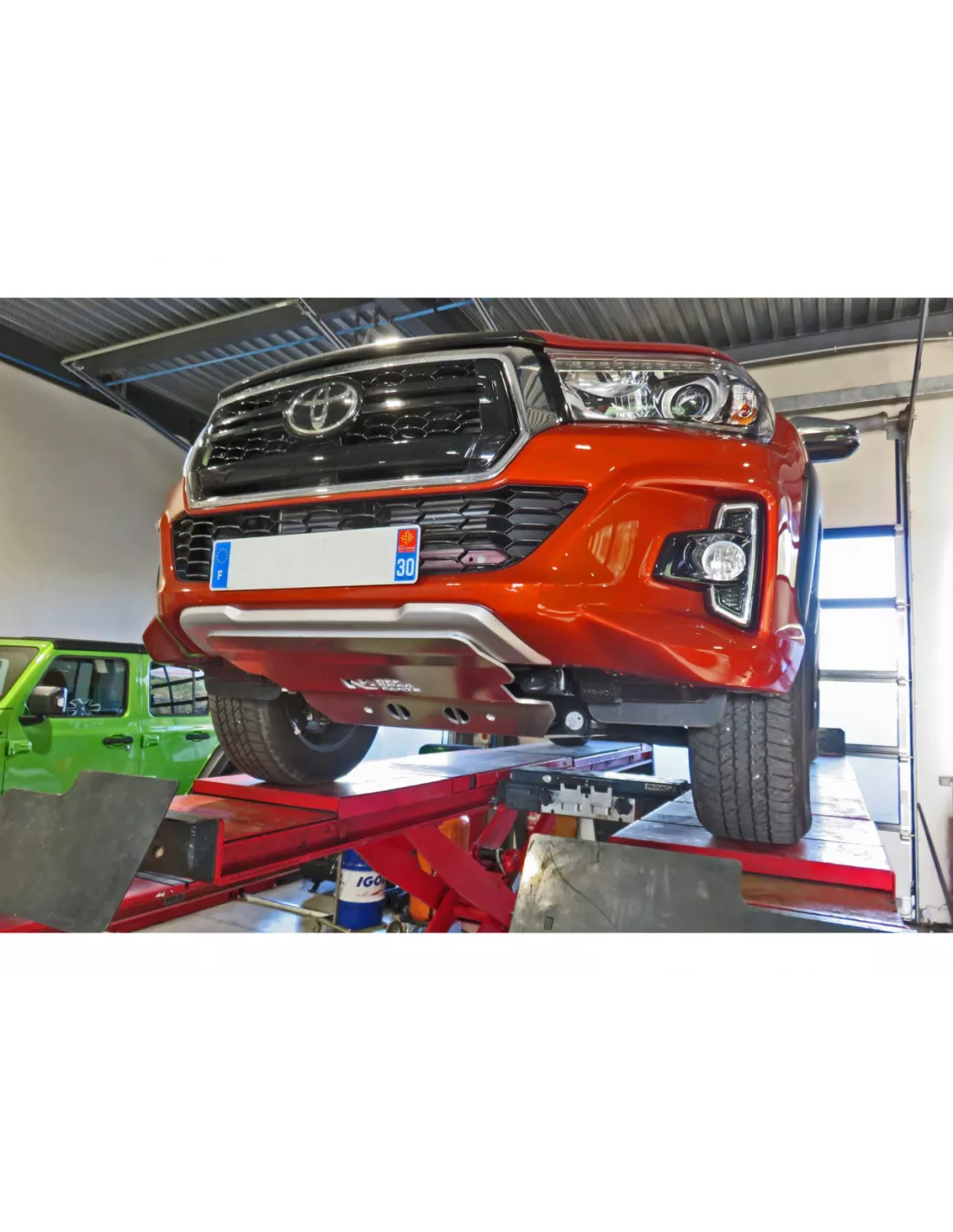 Ski de protection avant Offroad en aluminium de 8mm pour Toyota Hilux
