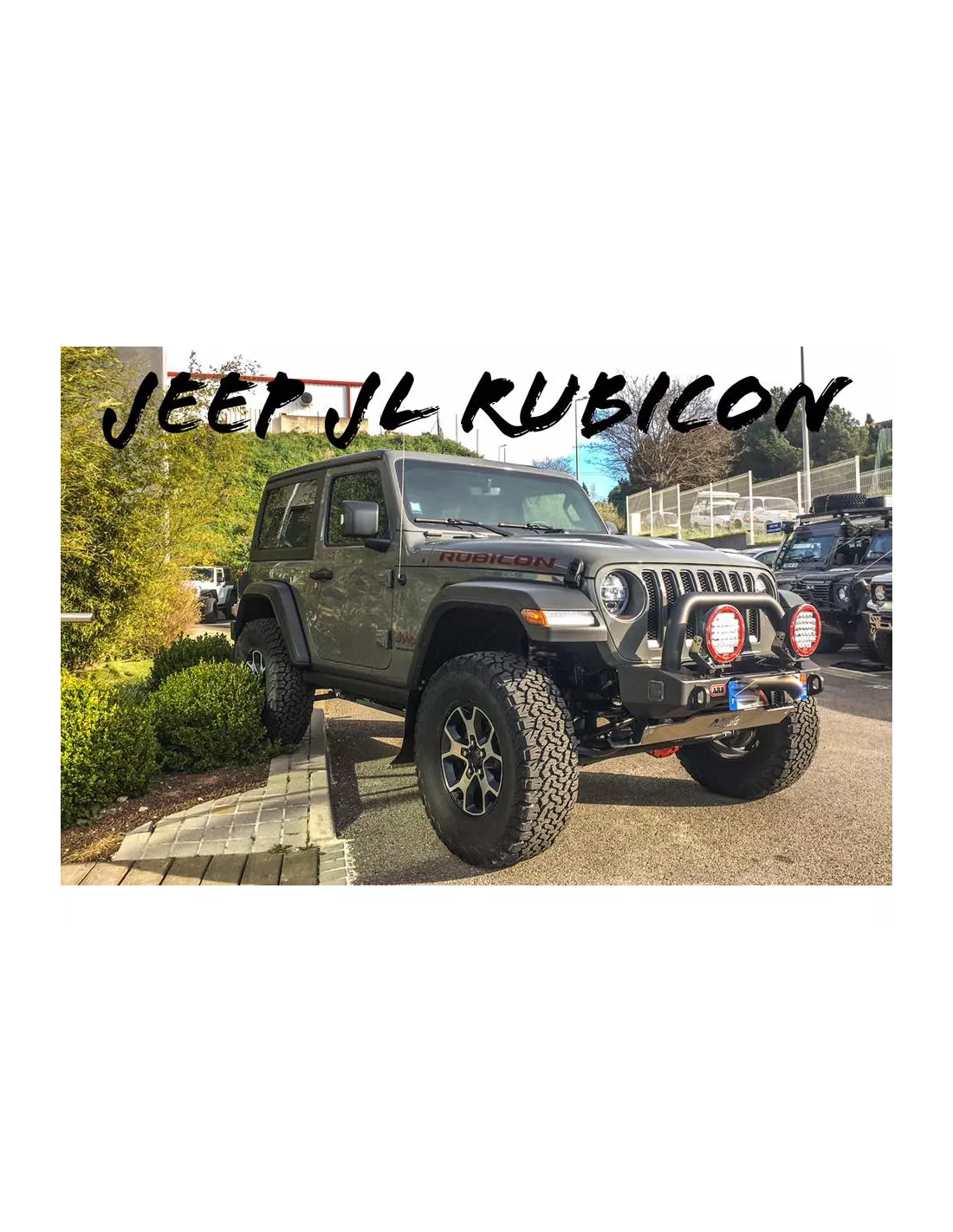 Ski de protection avant en aluminium de 8mm pour Jeep Wrangler JL et