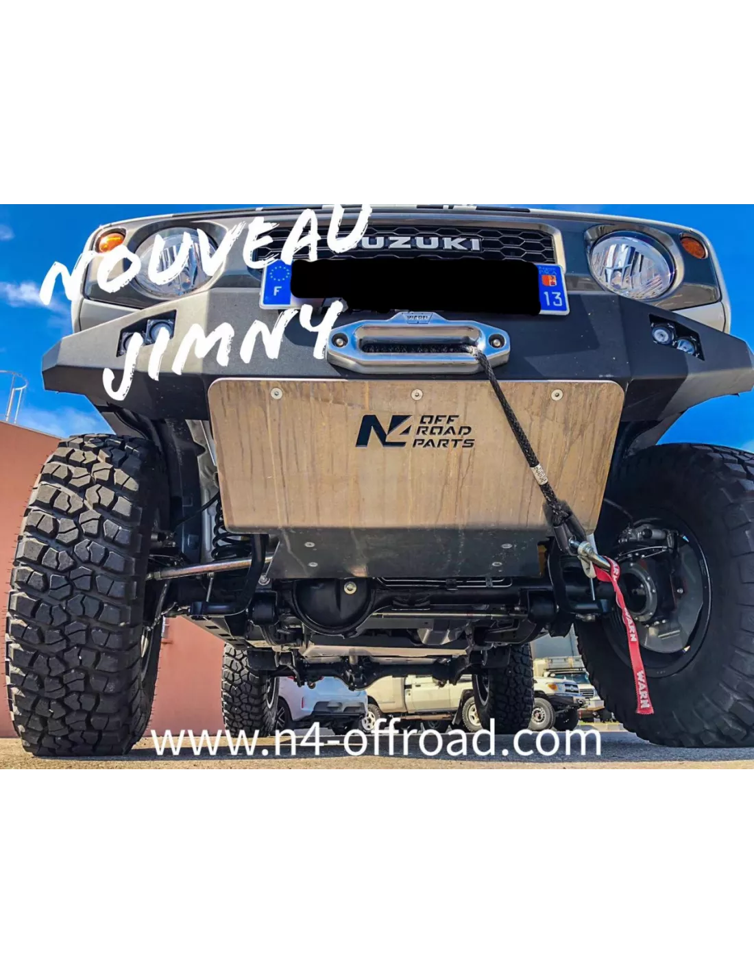 8mm aluminium voorste skiën voor Suzuki Jimny na