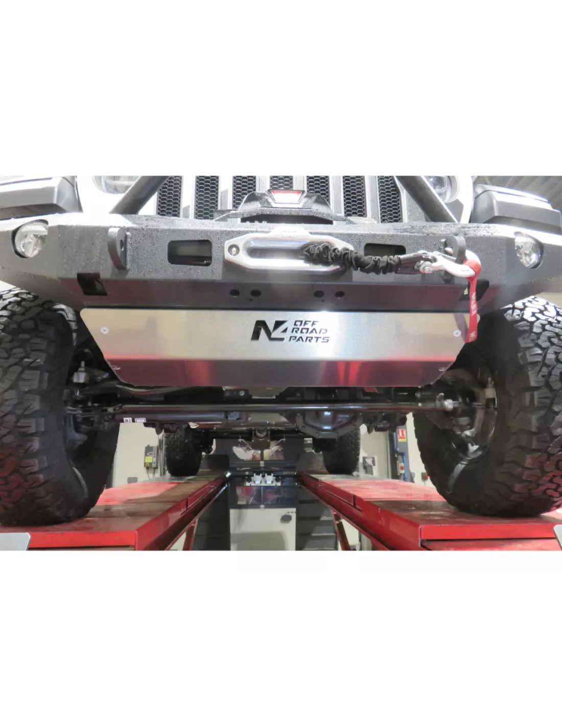 Ski de protection avant en aluminium de 8mm pour Jeep Wrangler JL et