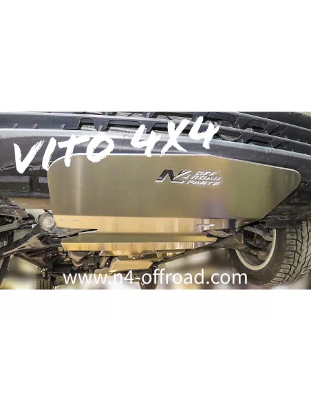 Ski de protection avant en aluminium de 6mm pour Mercedes Vito Viano