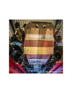 8 mm aluminium voorste skiën voor Ford Ranger PX3 aan