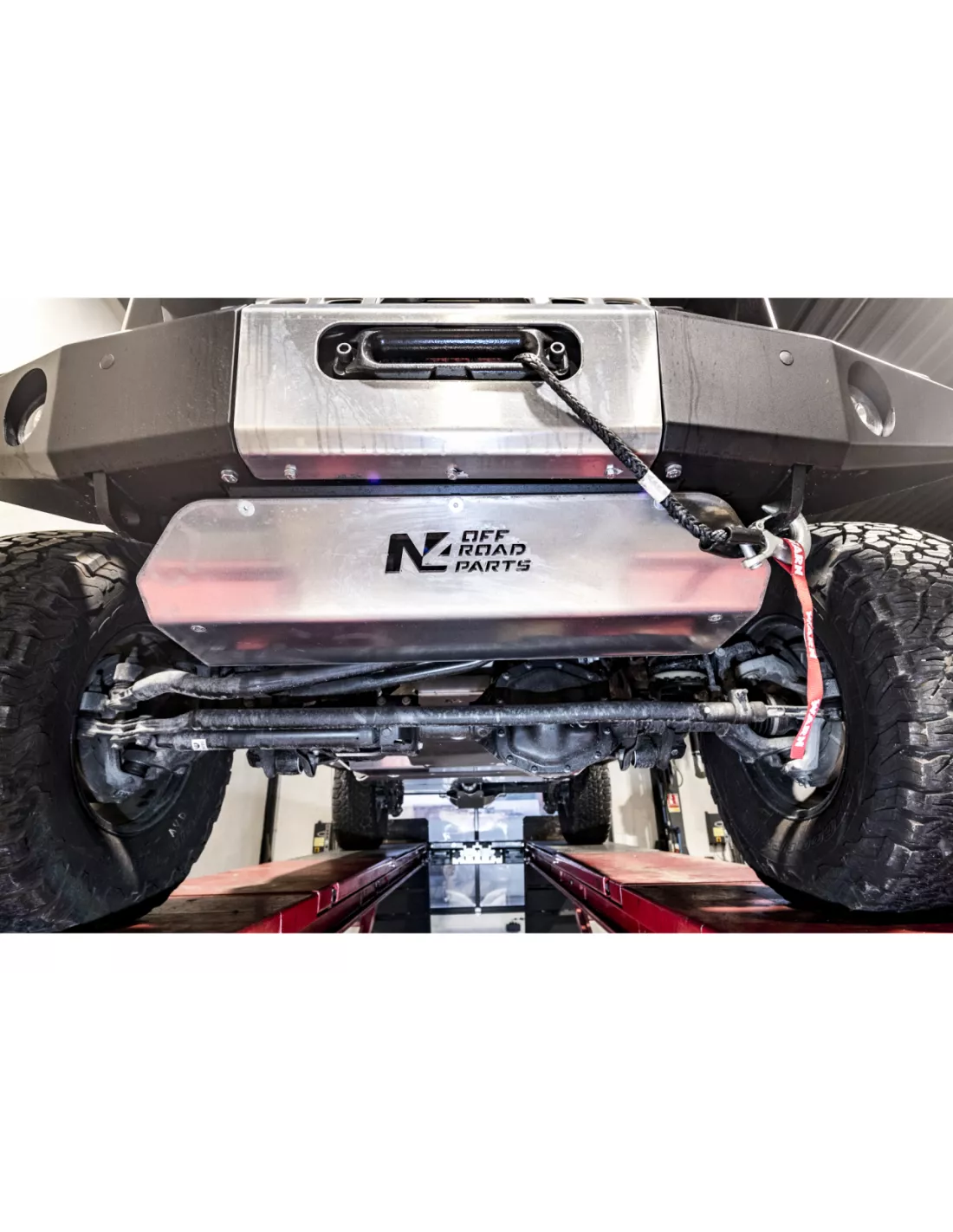 8mm aluminium voorste skiën voor jeep Wrangler JL &
