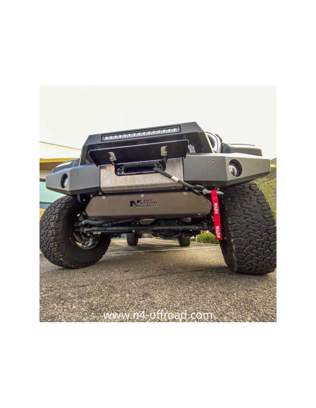 Ski de protection avant en aluminium de 8mm pour Jeep Wrangler JL &