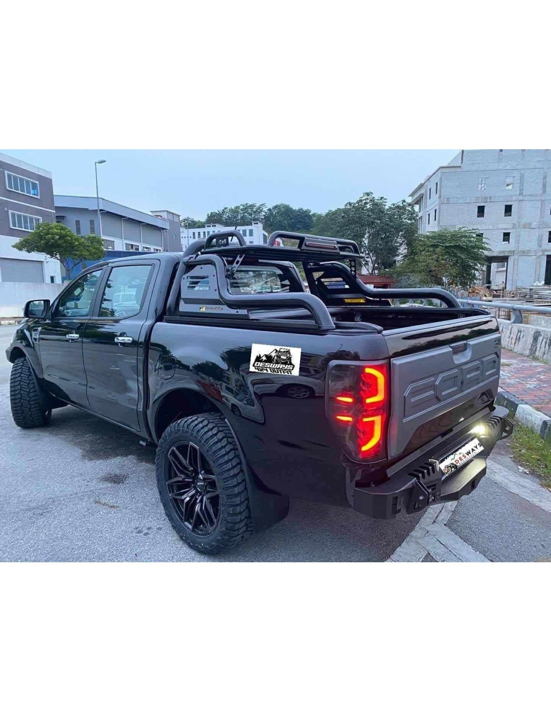 Typ 1 Heckklappe Trimm für Ford Ranger 2012-2022