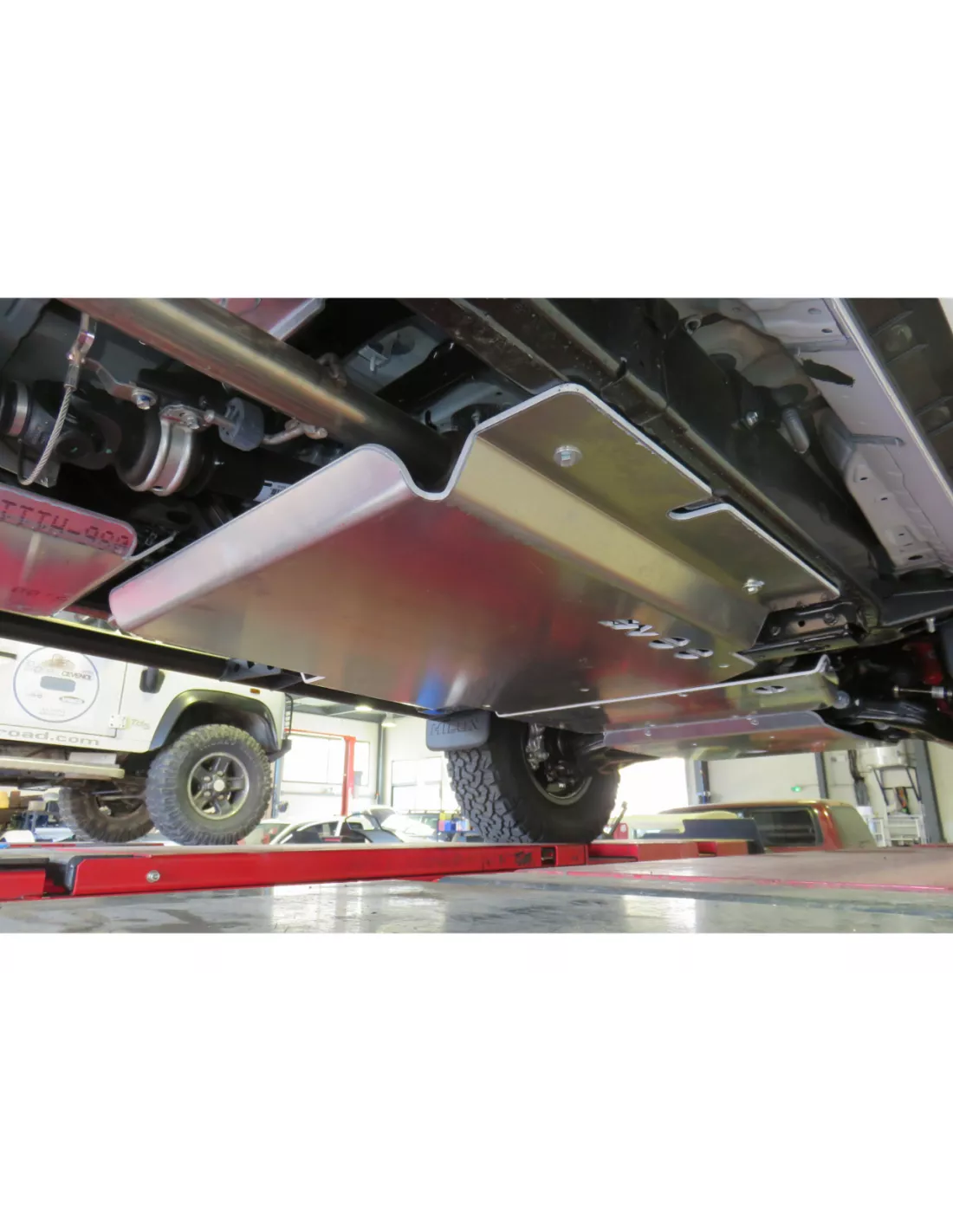 Ski-bescherming overdrachtsbox en tank Adblue aluminium 8mm